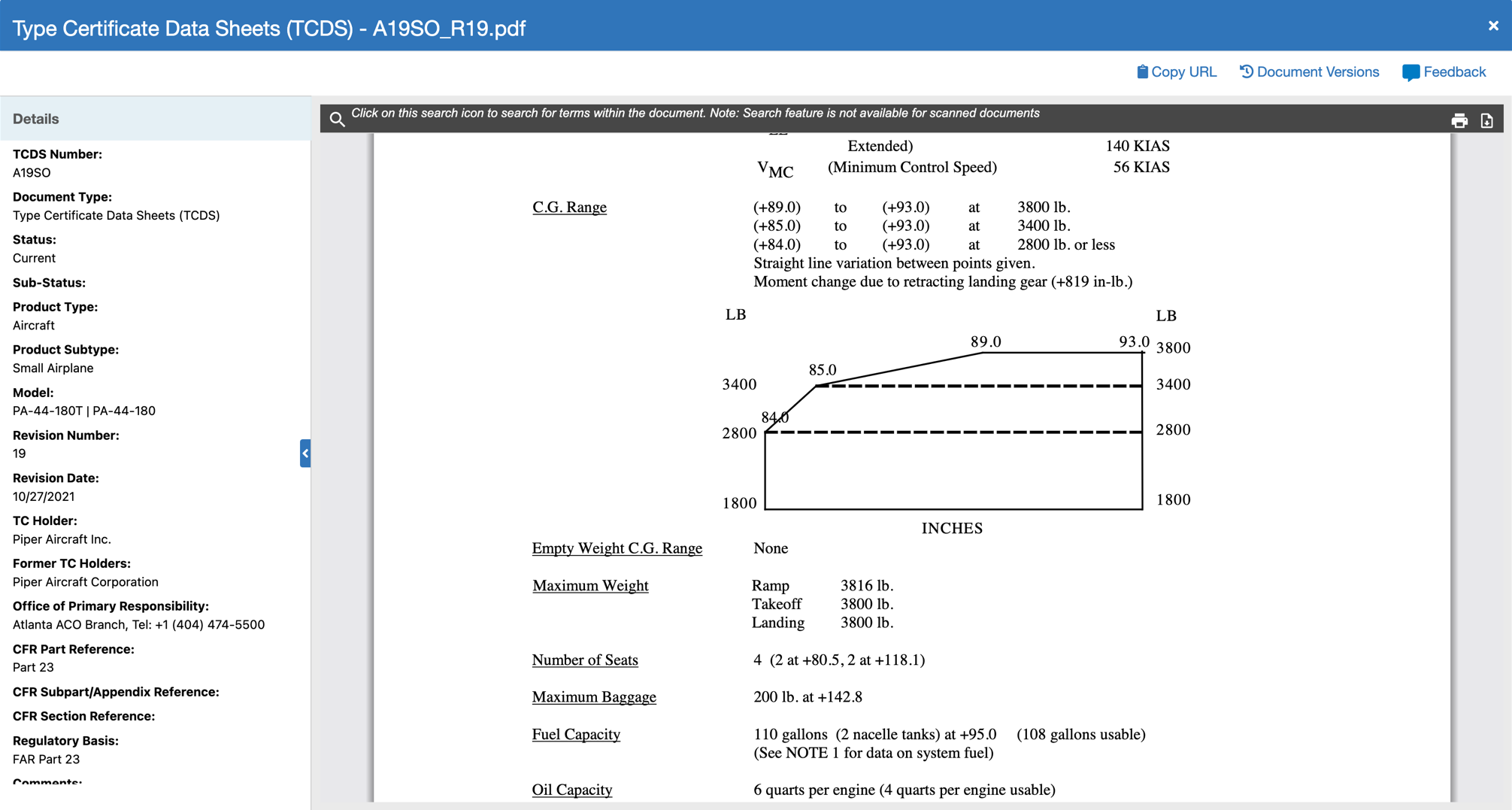 How can I view an aircraft #39 s type certificate data sheet (TCDS