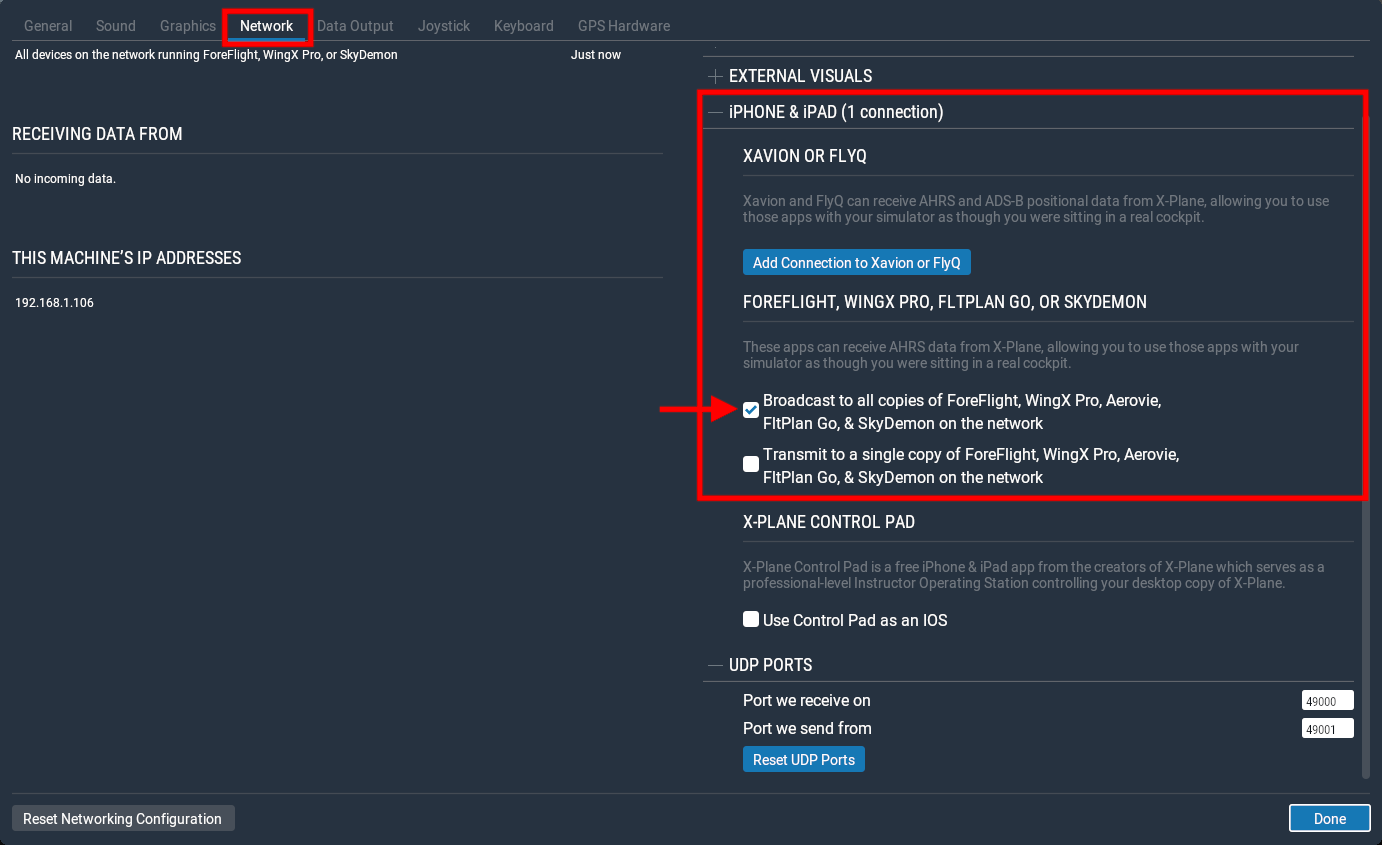 How do I connect ForeFlight to the X-Plane flight simulator? – ForeFlight  Support