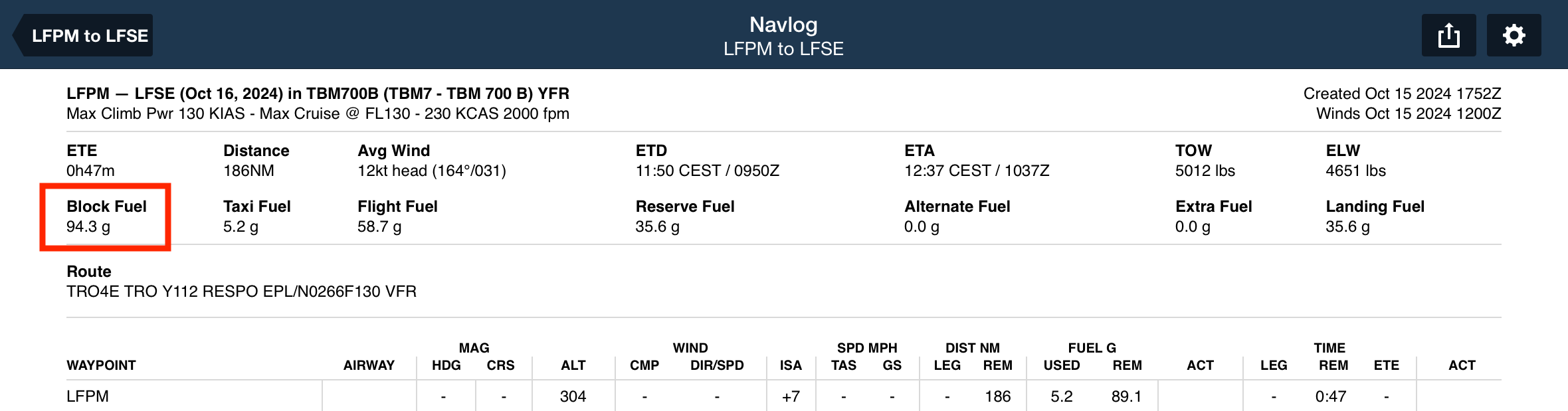 Block Fuel in NavLog with Performance.PNG