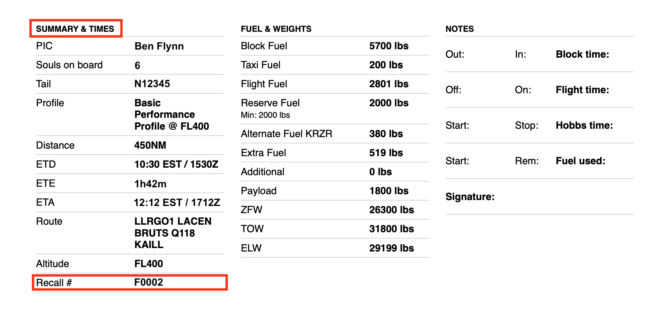 Summary and Times in Dispatched NavLog.png