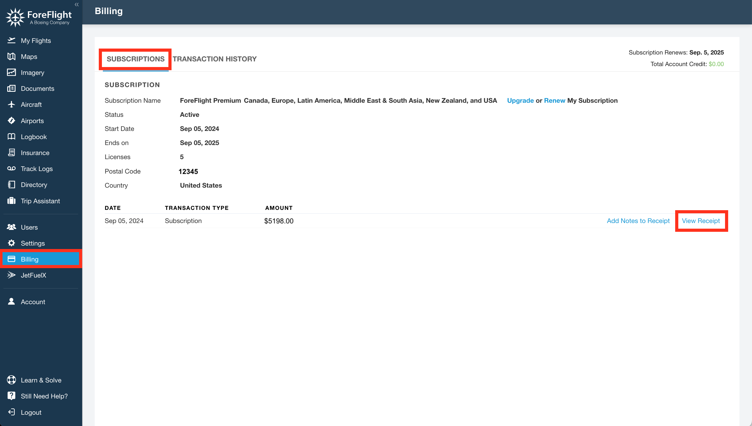 Billing Subscriptions View.png