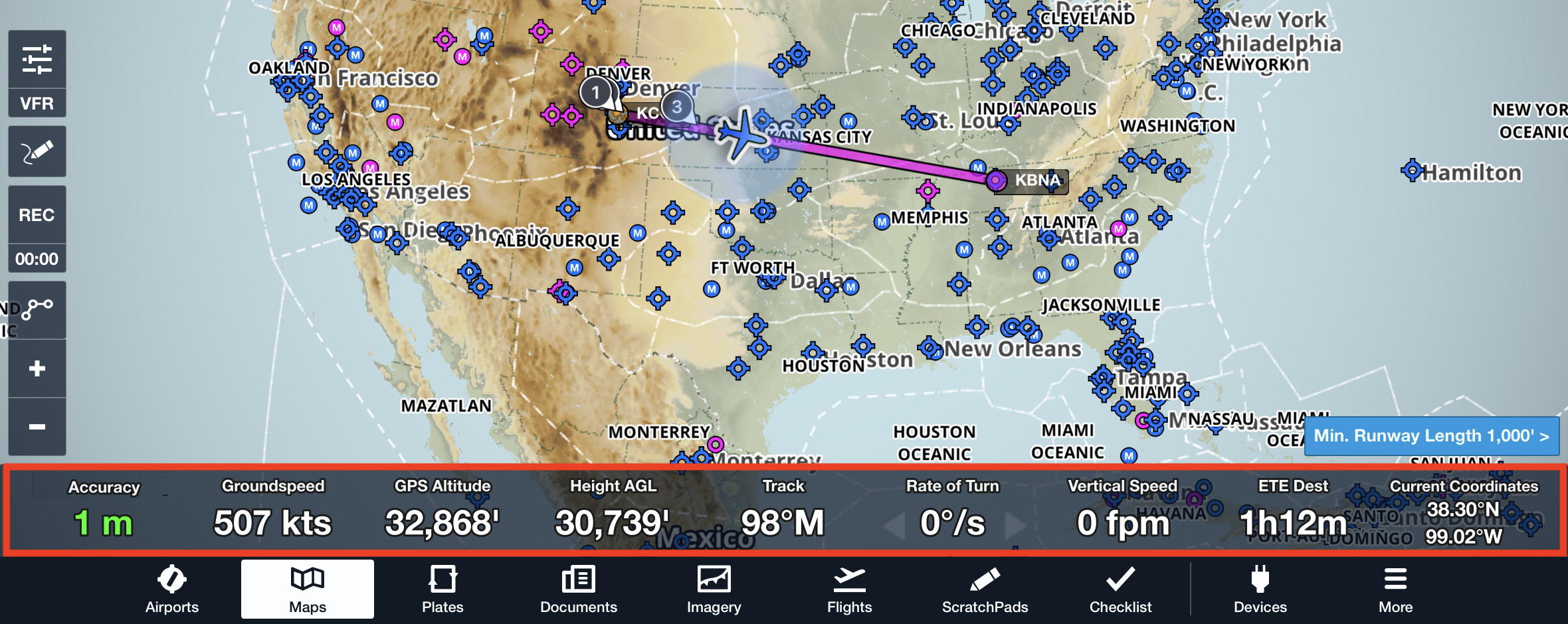 Is ForeFlight Mobile a moving map? – ForeFlight Support