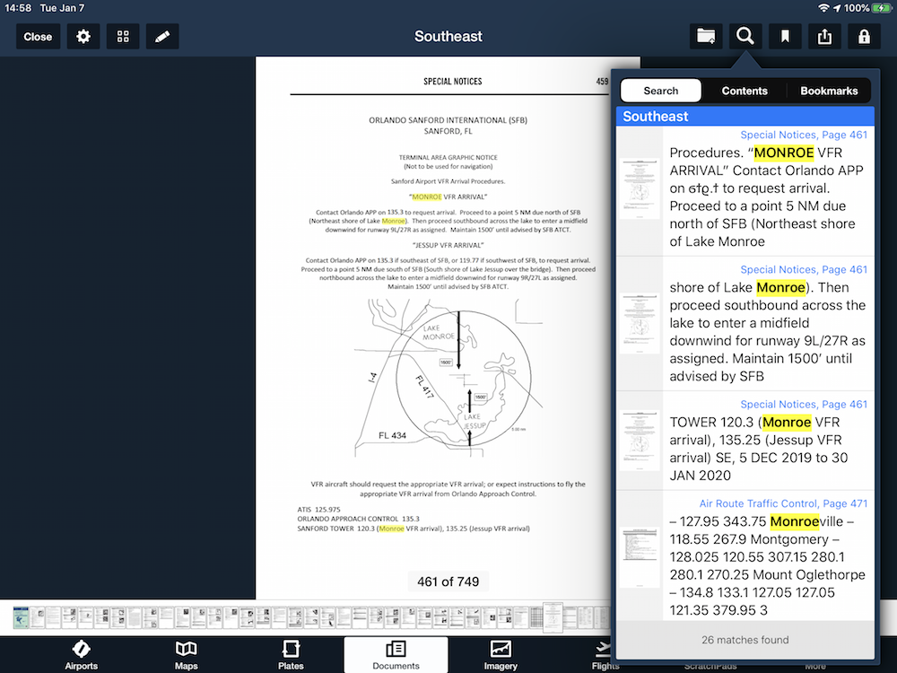 How do I view VFR Arrival Route procedures that are noted on the VFR