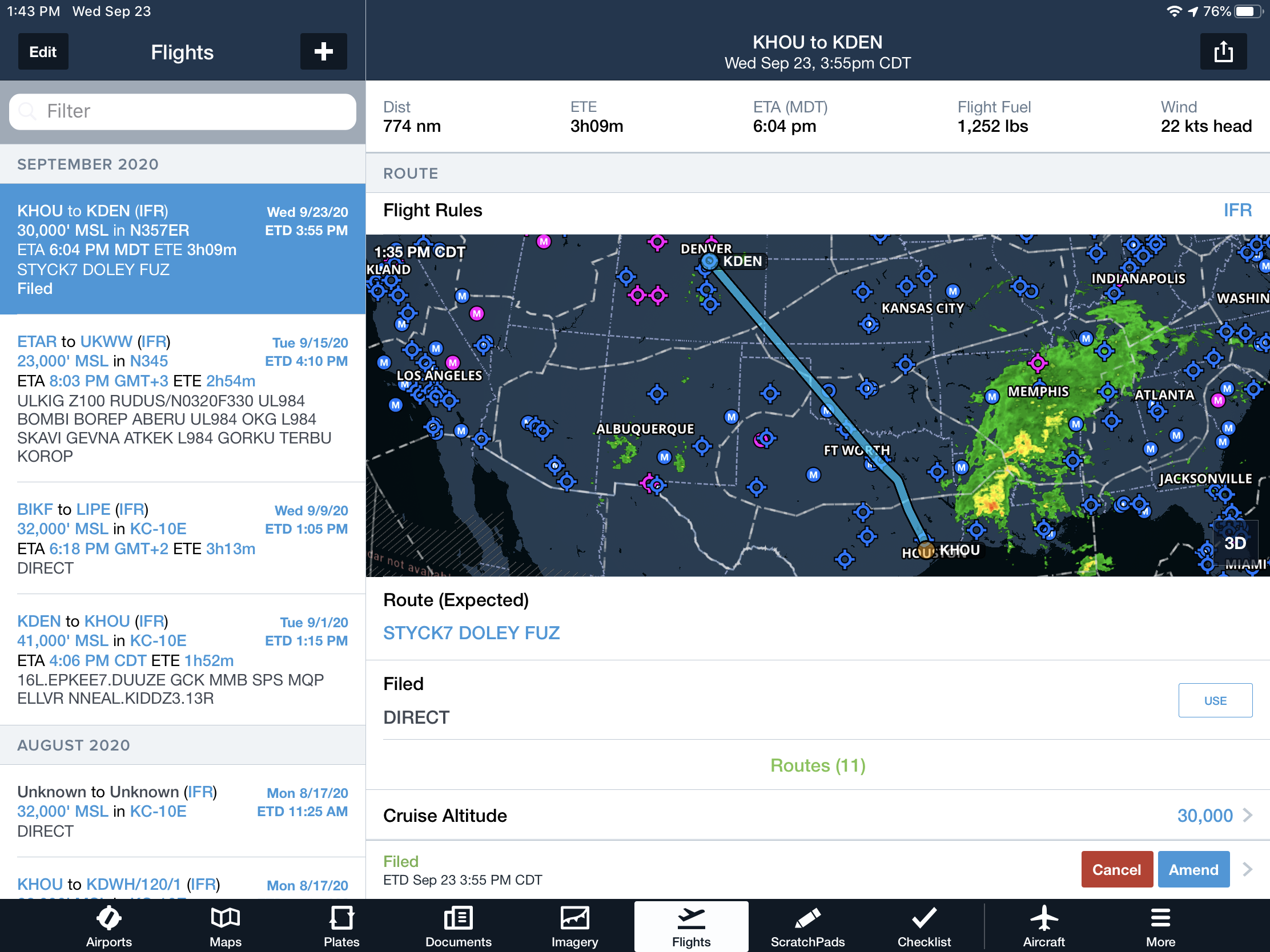 How do I file an en route Stay? – ForeFlight Support